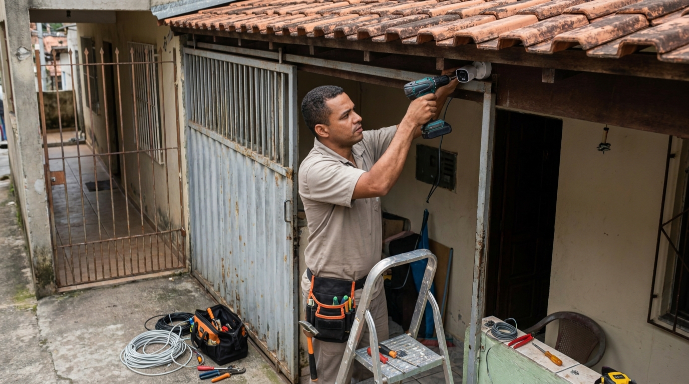 Instalação de Câmera Residencial no Centro, Jaraguá do Sul‑SC