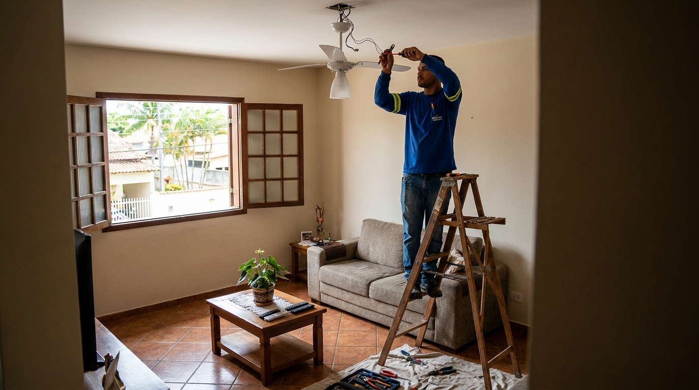 Reforço de Suporte no Teto no Rau, Jaraguá do Sul‑SC