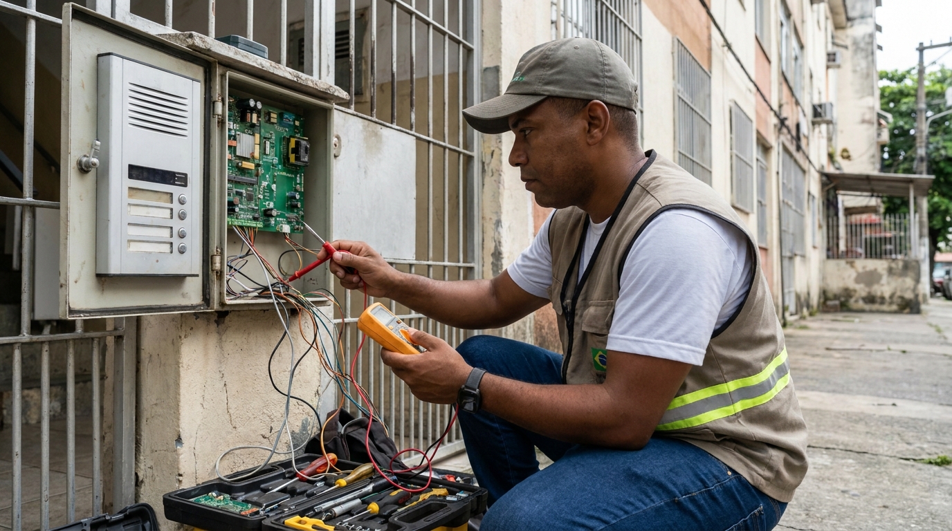 Reparo de Placa e Campainha no Rio da Luz, Jaraguá do Sul‑SC